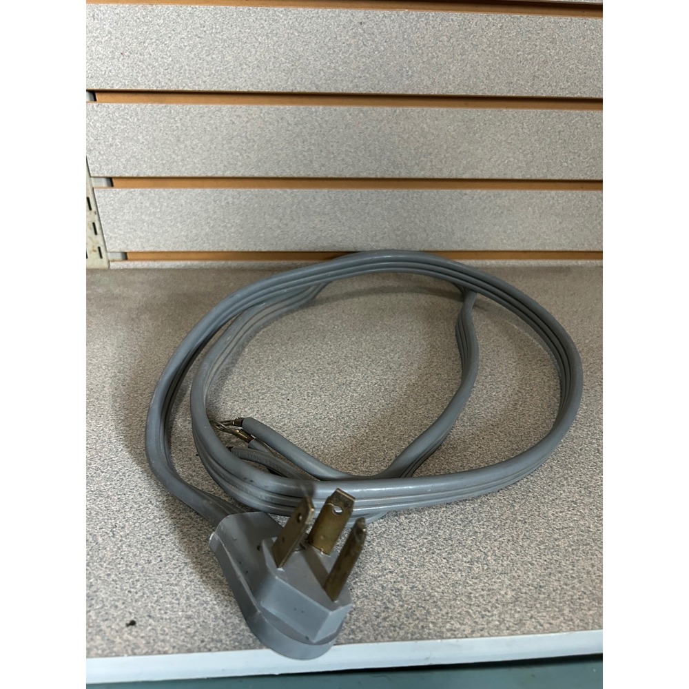Woods Gray 3-Prong Heavy Duty Appliance Power Cord with Ring Terminals
